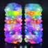 Light Up Scrunchies Halloween Party Favor, LED Scrunchy Hair Ties for Women & Girls Hair 80s, Glow in the Dark Party Supplies Festival Rave Accessories for Neon Glow Party