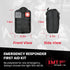 EMT-Approved Black Emergency First Aid Kit, Molle Ifak Pouch with 250 Piece Outdoor Gear for Emergencies