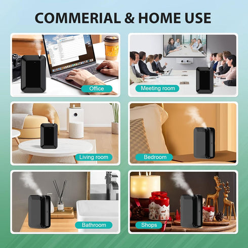 Scentiplus 2500 Scent Air Machine for Home, Sq. Ft Bluetooth Waterless Essential Oil Diffuser with Cold Air Technology