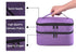Nail Polish Organizer, Holds 30 Bottles, Double-layer Carrying Case with Handle (Purple)