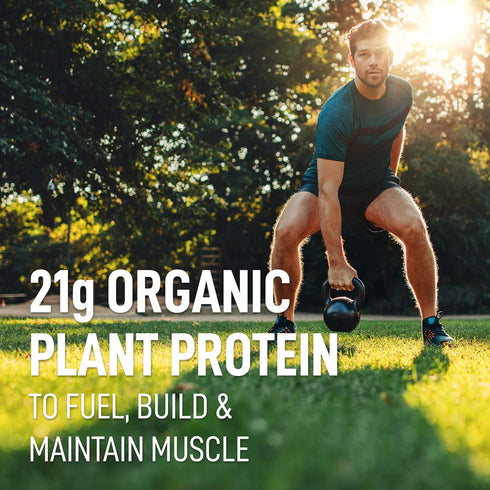 LeanFit Organic Plant-Based Protein Powder, Natural Chocolate Flavor, Vegan, 21g Protein, 18 Servings