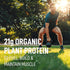 LeanFit Organic Plant-Based Protein Powder, Natural Chocolate Flavor, Vegan, 21g Protein, 18 Servings