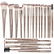 MAANGE 23 Pcs Premium Synthetic Makeup Brush Set, Professional Face Powder Blush Eyeshadow Blending Kit (Champagne)