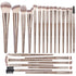 MAANGE 23 Pcs Premium Synthetic Makeup Brush Set, Professional Face Powder Blush Eyeshadow Blending Kit (Champagne)