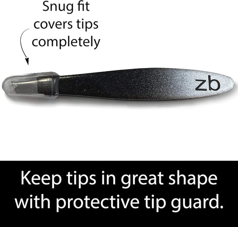 Mini Slant Tweezers, Best for Eyebrow & Facial Hair Removal, Precision Needs (Midnight Ombre)