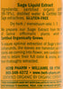 Herb Pharm Certified Organic Sage Liquid Extract, 1 Ounce, Mental Clarity Support