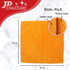 Microfiber Cleaning Cloths, 12 Pack, 16"x16", Lint-Free, Reusable, Washable Pro Towels, Orange for House, Kitchen,