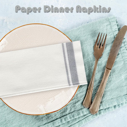 Hugloogn 50Pack Parties,Halloween,Wedding,Kitchen,17 12Inch Disposable Dinner Napkins,Linen Feel Paper Guest