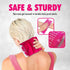 2 Pack Reusable Gel Ice Packs for Injuries, Flexible Hot and Cold Pack for Pain Relief, Large Pink