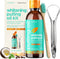 artnaturals Coconut Oil Pulling (8oz) Set - Alcohol-Free Mouthwash with Tongue Scraper & Toothbrush for Fresh Breath