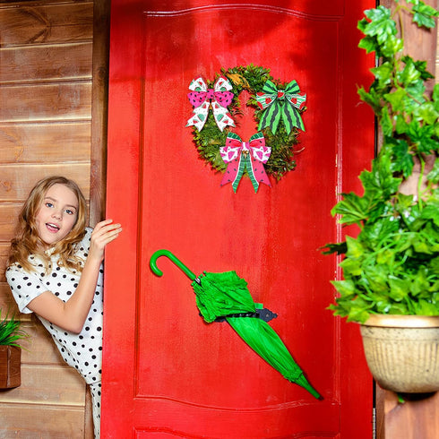 6 Roll 30 Yard Summer Wired Ribbon, 2.5 Inch Watermelon Print for Gift Wrapping, Wreath Craft, Baby Shower Decor
