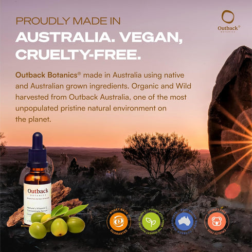 Natural Vitamin C Facial Serum, 100x More Vitamin C Than an Orange, Anti-Aging Hydrating Skincare, 1 fl oz