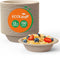 ECOLipak 150 Pack Compostable Paper Bowls, 12 oz Disposable Biodegradable Soup Bowls Made of Natural Bagasse