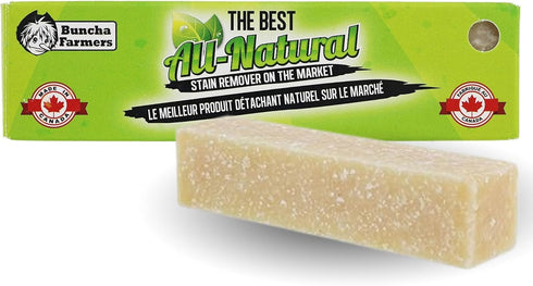 Buncha Farmers 100% All Natural Stain Remover Stick, Biodegradable - 3 Pack (Made in Canada 1.76 oz)