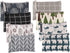 SUMAJU 8 Pcs Canvas Cosmetic Bag, Multi-function Travel Makeup Pouch with Zipper, Small Toiletry Bag for Women