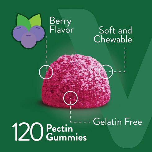 Zinc Gummies for Adults & Teens | 50mg Immune Health Support & Antioxidant Supplement, Vegan Berry Flavor