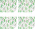 Cactus Wrapping Paper, Green Cacti with Pink Yellow Flowers, 19.7x27.5 Inch Folded Flat for DIY Craft