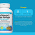 RxOmega-3 Omega-3 60 (30 Natural Factors Ultra Strength - Brain & Heart Health Support - Eye Health Supplement with EPA