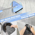 Wall Mop Cleaner with 80 Inches Long Handle - 180° Folding Ceiling Cleaning Tool with Squeegee and Microfiber Pads