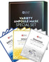 SNP 12 Pcs Variety Ampoule Mask Set - Bird's Nest, Gold Mask with Collagen, Diamond Best Gift for Korean Skincare