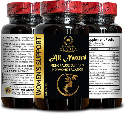 Immune 1 60 MENOPAUSE SUPPORT SUPPLEMENT - Supplement for Mood Support & Estrogen Metabolism, Health Support
