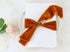 Terracotta Velvet Ribbon, 2 Inch x 3 Yards, Frayed Edge Silk Velvet for Bridal Bouquet, Invitations, Gift Basket, Hair