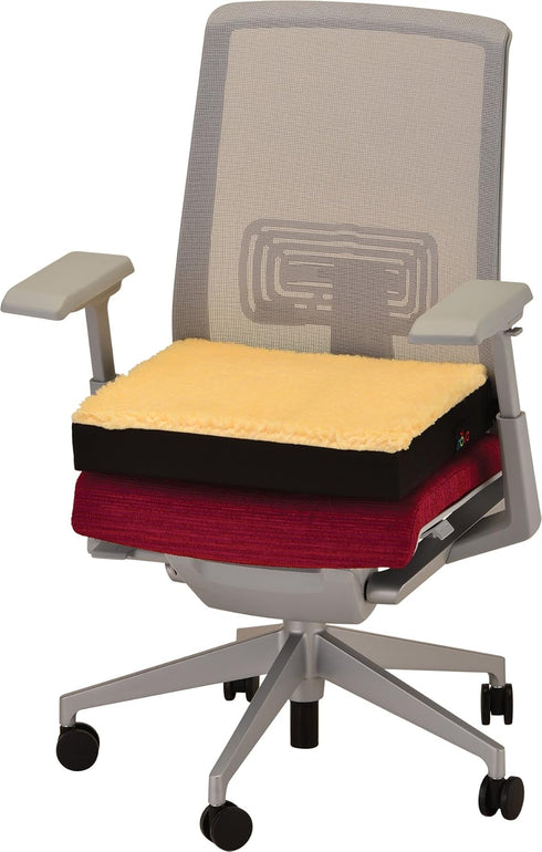 Comfort Gel Foam Seat Cushion with Fleece Cover