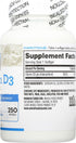 365 Everyday Value Vitamin D3 1000 IU, 250 Capsules