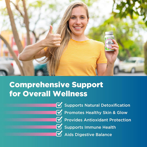 NutraPep Body Deodorizing Supplement - Odor Eliminator & Internal Deodorant Pills for Fresh Breath Skin Health & Detox