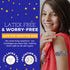 Glitter Bandages for Kids - 100 Count Box of Adhesive Strips with Colorful Glitter Design for First Aid