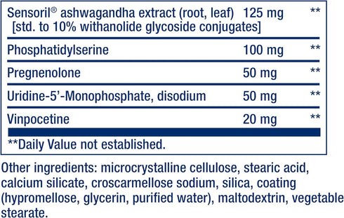 Life Extension Cognitex Elite Pregnenolone Brain Health Supplement for Memory, Focus & Cognition, 60 Vegetarian Tablets
