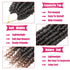 Ombre Brown Passion Twist Hair, 10 Inch 6 Packs Pre Looped Crochet Hair for Black Women and Girls