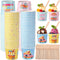 Ninehaoou 100 Set 6 oz Ice Cream Paper Cups with Spoons Bulk Colorful