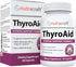 ThyroAid #1 Thyroid Support Supplement | Natural Herbal Formula with Iodine (Kelp), Ashwagandha, L-Tyrosine & More | 60
