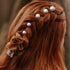 SAVITA 18 Pcs Pearl Hair Pins - 6 Sizes Bridal Hair Pieces for Wedding, Bride, Bridesmaid, Women (Silver)