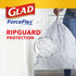 Glad Trash Bags, ForceFlex Tall Kitchen Drawstring Garbage Bags, White, 13 Gallon, 90 Count (Package May Vary)