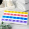 VBUOPES 4-A-Day Weekly Pill Planner 8.5" - 28 Color-Coded Compartments, Easy-Open Lids |