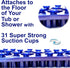 Soapy Soles Pearl Blue Foot Scrubbing Pad & Massager