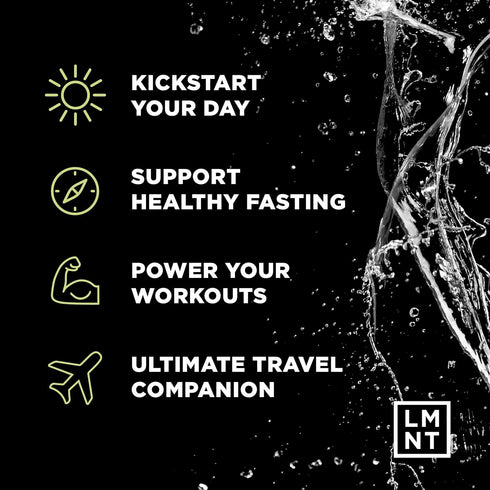 LMNT Zero Sugar Electrolytes, Citrus Salt Drink Mix, 30-Count for Hydration and Performance