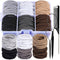 YGDZ 150 PCS Hair Ties for Thick Hair - 5CM Ponytail Holders, No Hair Damage Rubber Bands for Women, Men, Girls