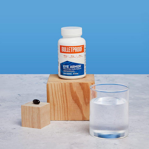 Bulletproof Eye Armor Supplement Softgels, 60 Count, Eye Health and Blue Light Protection