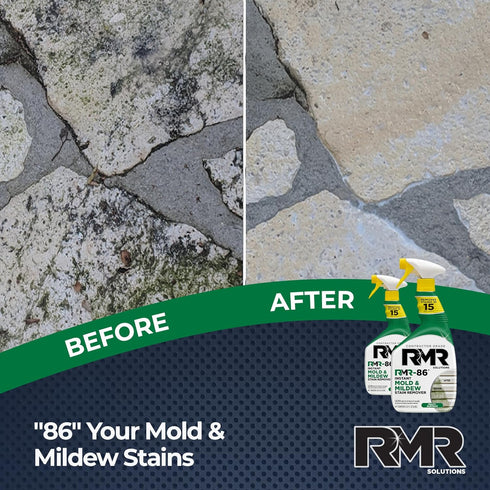 RMR-86 Instant Mold and Mildew Stain Remover Spray | Scrub Free Formula, 2 Pack, 32 oz