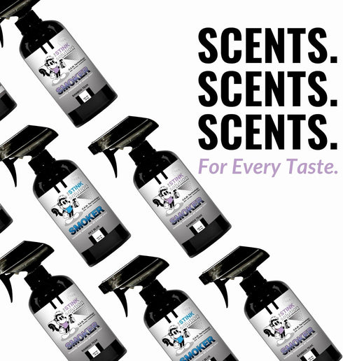 Smokers Odor Eliminating Spray - Removes Smoke Odors, Long-Lasting Odor Removal - Bamboo Teak and Sky Blue Scent