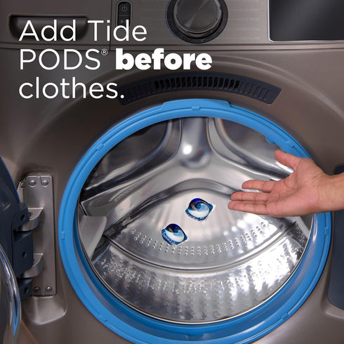 Tide PODS Liquid Laundry Detergent Soap Pacs, HE Compatible, 76 Count, Clean Breeze Scent