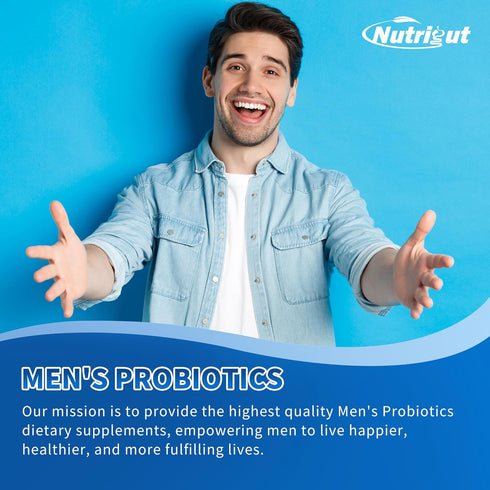 Probiotics for Men, 100 Billion CFUs with Prebiotics, Pumpkin Seed, Saw Palmetto, Cranberry & Lycopene for Prostate