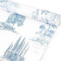 Bolsome 12Pcs French Style Wrapping Paper, Blue White Vintage Village Printed Gift Wrap Paper for Wedding Birthday DIY