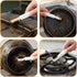 HJZHII 4 1Kitchen in Cleaning Scrub Brush, Deep Gas Stove Brass Wire Brush with Stiff Bristles & Cooktop Scraper