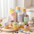 Jingmore 120 Pack 6 oz 5 Summer Ice Cream Paper Cups with Lids Disposable Ice Cream Bowls Paper Treat Dessert Cups