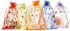 Volanic 100PCS 4X6 Inch Sheer Heart Organza Bags with Drawstring for Party Wedding Favor Gift Bag, 10 Colors Mix