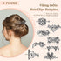 WILLBOND 8 Pcs Viking Celtic Hair Clips Vintage Knot Hair Sticks, Retro Silver Alloy Barrette Jewelry Accessories for